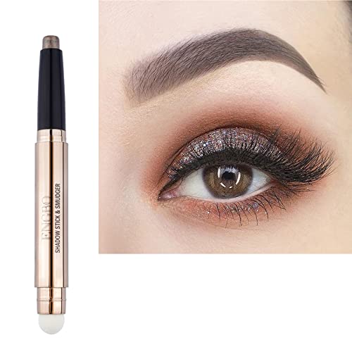 Lucoss Doppelseitiger Lidschattenstift – Eyeshadow Stick Highlighter-Lidschattenstift,Schimmernder Und Matter Eyeliner-Stift, Geschenk Für Mädchen Und Frauen (A7) von Lucoss