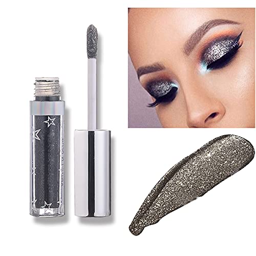 Lucoss Liquid Eyeshadow Glitzer Lidschatten Makeup Langlebige Shiny Glitter Wasserdicht Schimmer und Glanz Lidschatten-Aufkleber Metallic-Pigmente (A108) von Lucoss