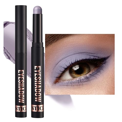 Lucoss Glänzender Lidschattenstift, Glitzer Lidschatten Stift Creme Glänzender Lidschatten Lidschattenstift Wasserfest Make-Up Stift Glänzende Augen Weiß Braun (#20) von Lucoss