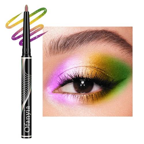 Lucoss Multichrome Lidschatten Stift, 2-in-1 Chamäleon Lidschatten für Eyeliner, hochpigmentierte Schimmer Lidschatten, wasserdichte langanhaltende Metallic Lidschatten Make-up (#01) von Lucoss