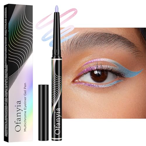 Lucoss Multichrome Lidschatten Stift, 2-in-1 Chamäleon Lidschatten für Eyeliner, hochpigmentierte Schimmer Lidschatten, wasserdichte langanhaltende Metallic Lidschatten Make-up (#02) von Lucoss