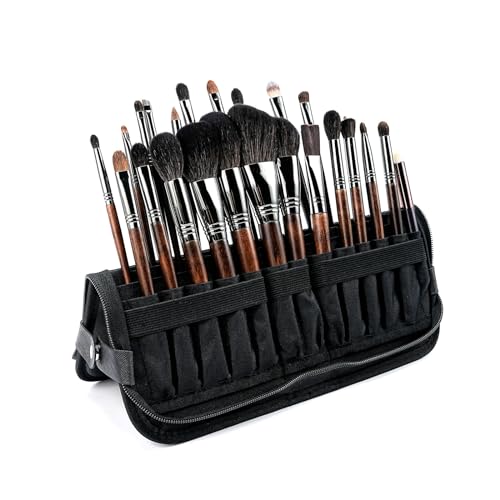 Reise-Make-up-Pinselhalter, wasserdicht, Stand-Up-Pinsel-Organizer, tragbarer Make-up-Pinselhalter, Reiseetui, Schwarz, Schwarz , Alle Reise-Make-up-Pinselhalter, wasserdicht, Stand-Up-Pinsel-Organizer, tragbarer Make-up-Pinselhalter, Reiseetui, Schwarz, Schwarz , Alle von Lucxhcky