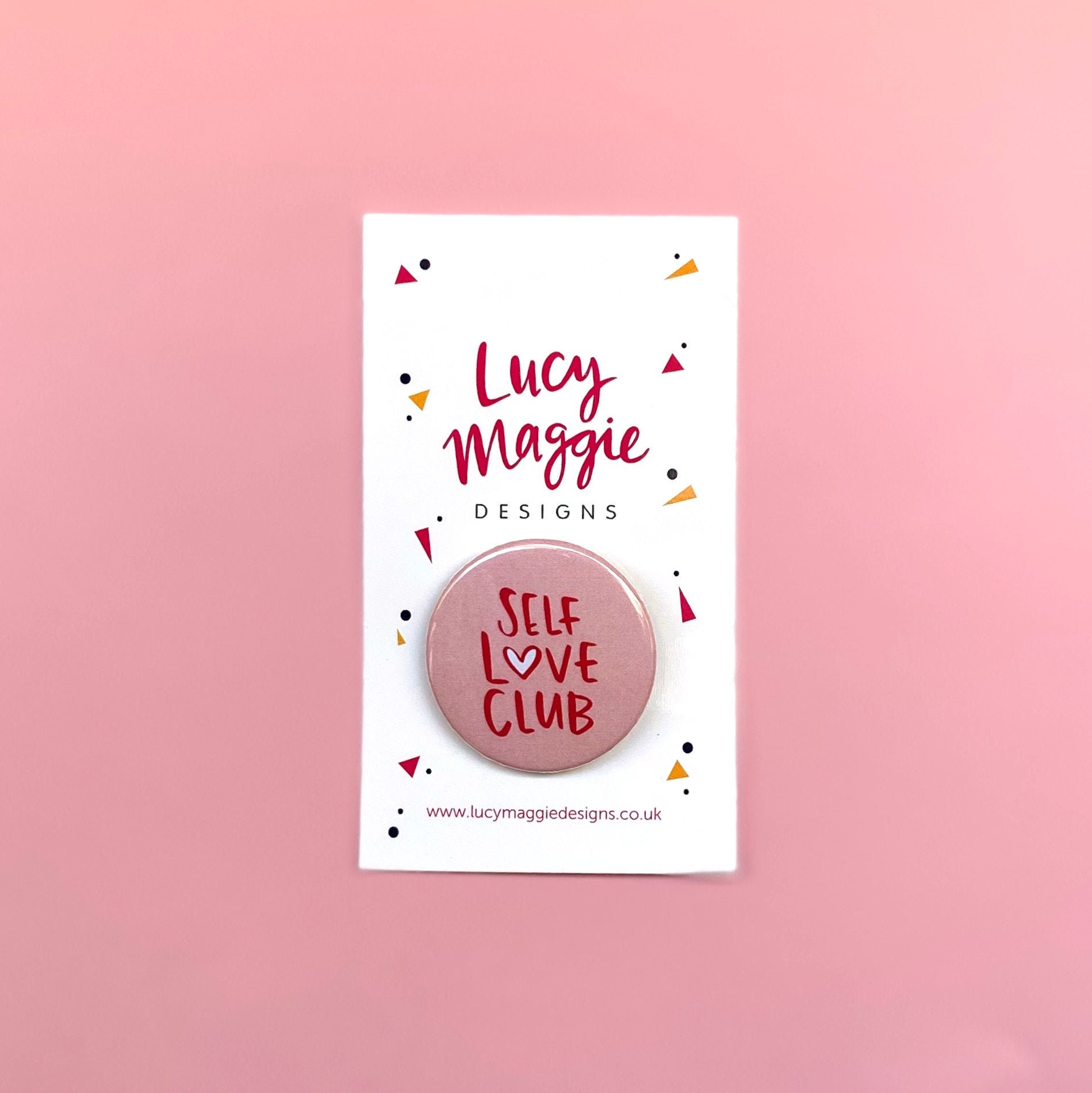 Self Love Club Pin Anstecker von LucyMaggieDesignsLtd