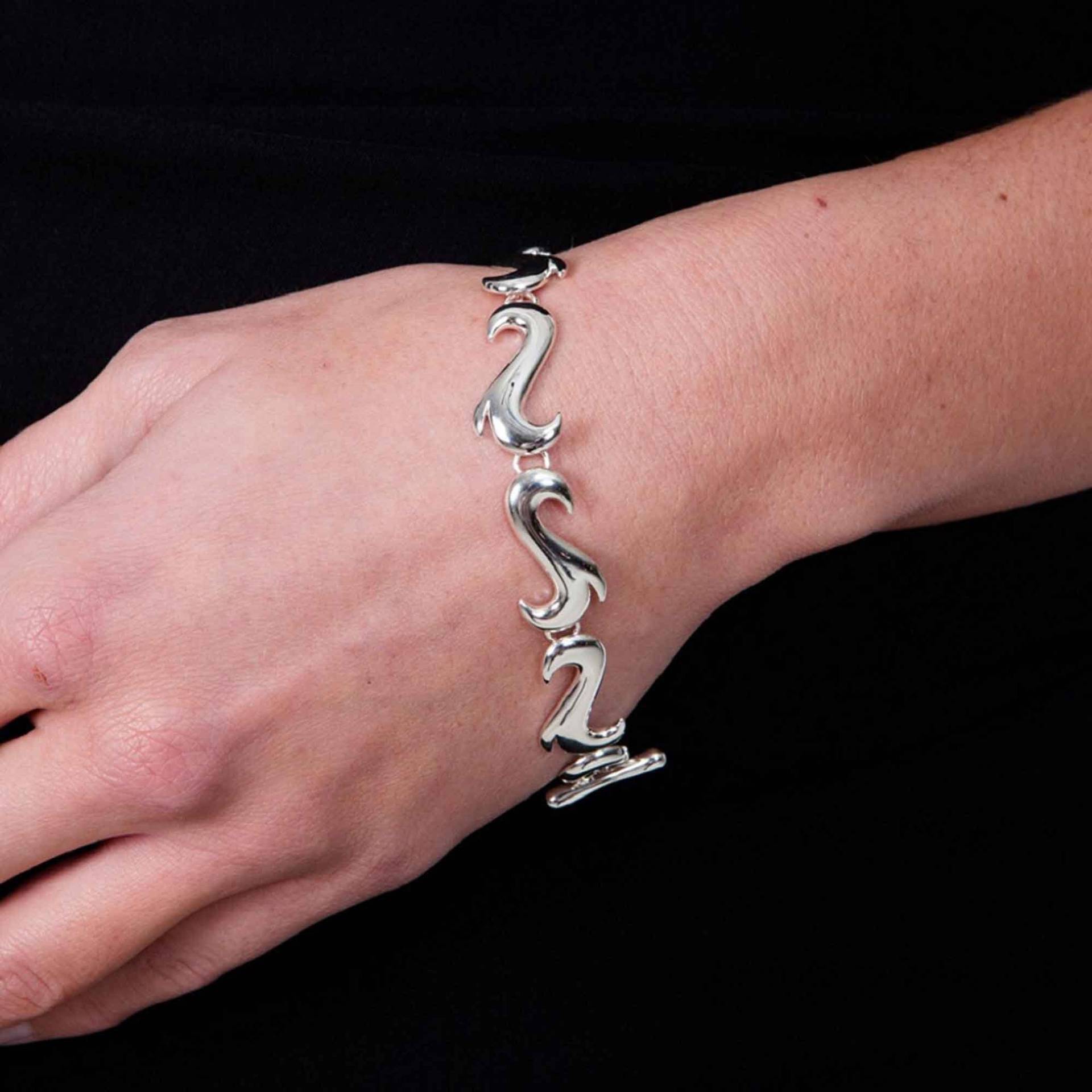 Elements Air Armband, Station Silber Verstellbar Designer Armreif, Armband Roter Teppich von LucyQuartermaineltd