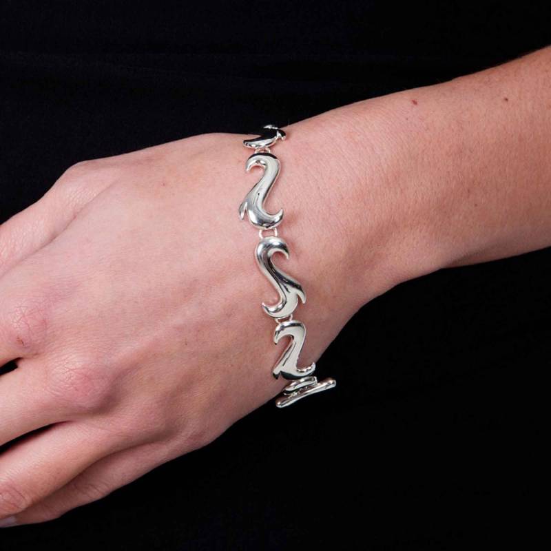 Elements Air Armband, Station Silber Verstellbar Designer Armreif, Armband Roter Teppich von LucyQuartermaineltd