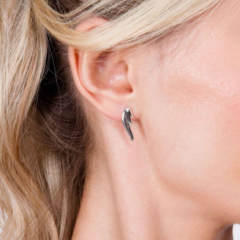 Elements Ohrstecker, Engel Flügel Einfache Silber Gothic Ohrringe, Tattoo Handgemachte Ohrstecker von LucyQuartermaineltd