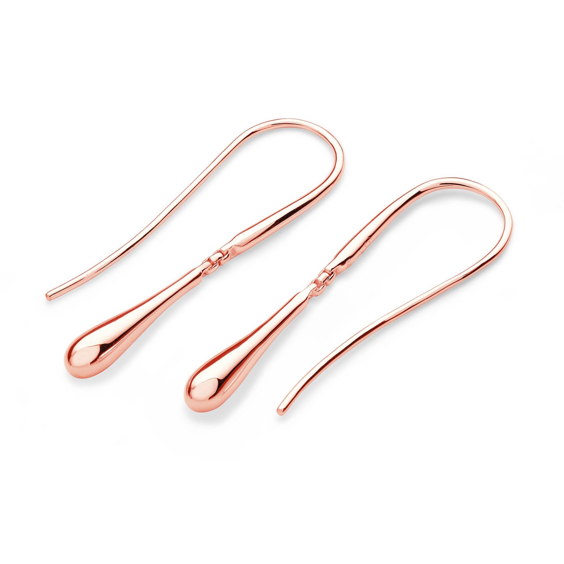 Rose Gold Vermeil Single Drop Ohrringe, Preisgekrönte Designer Schmuck, Alltag, Anlass, Luxus, Einzigartig, Bestseller, Hirte Gauner von LucyQuartermaineltd