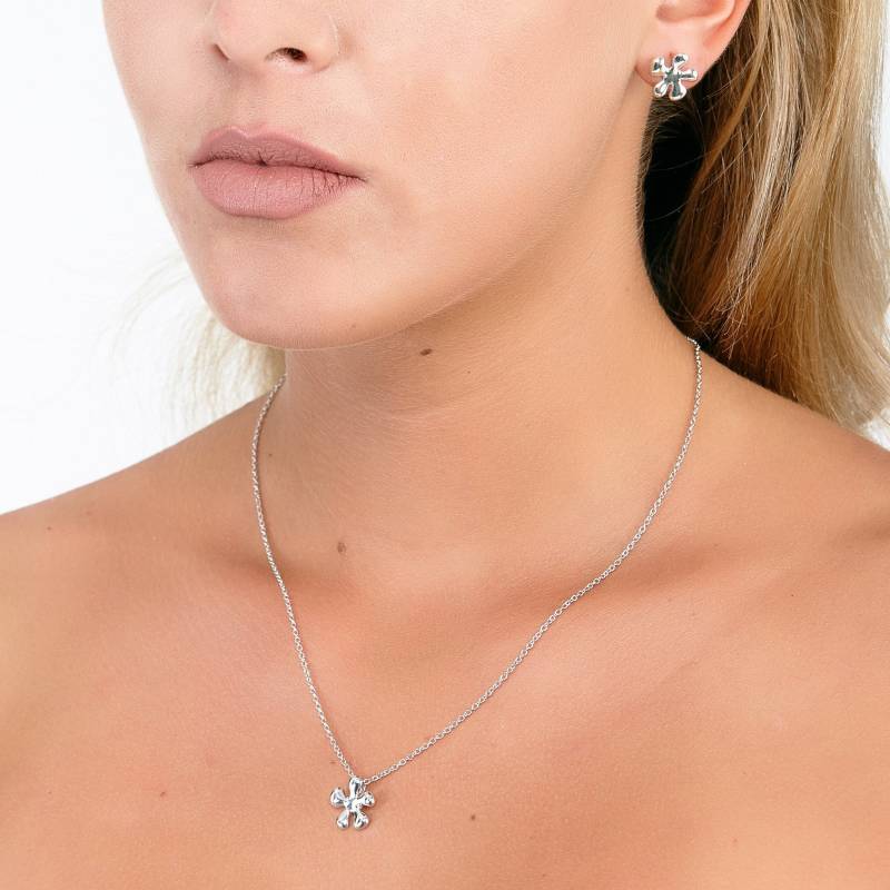 Splash Anhänger, Sterling Silber Blumen 925 Halskette, Geschenkideen, Wolke Happy Schmuck, Anhänger Mit Kette von LucyQuartermaineltd