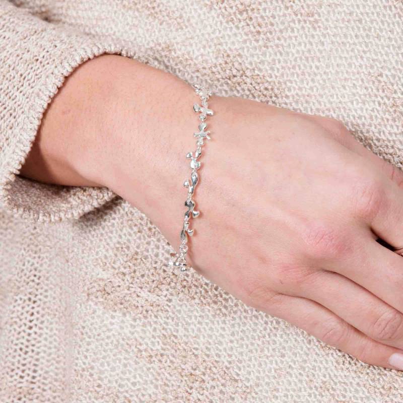 Splash Armband, Designer Silberarmband, Stapelbares Dünnes Geschenkideen Für Sie, 925Er Silberarmband von LucyQuartermaineltd
