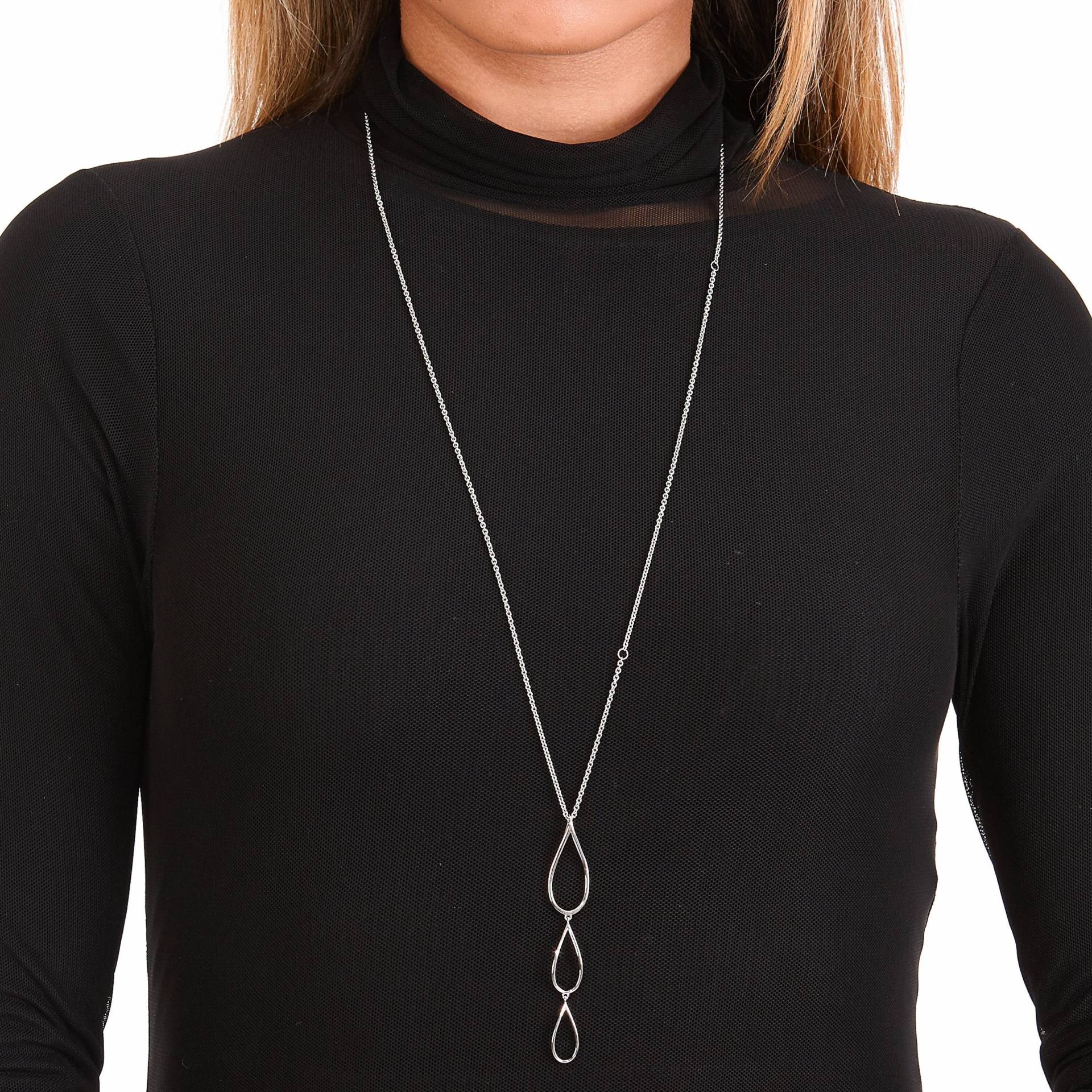 Sterling Silber Verstellbar Lange Blütenblatt Halskette, Verstellbare 32 "Halskette, Anhänger, Statement Designer Sterling Silber Verstellbar Lange Blütenblatt Halskette, Verstellbare 32 "Halskette, Anhänger, Statement Designer von LucyQuartermaineltd