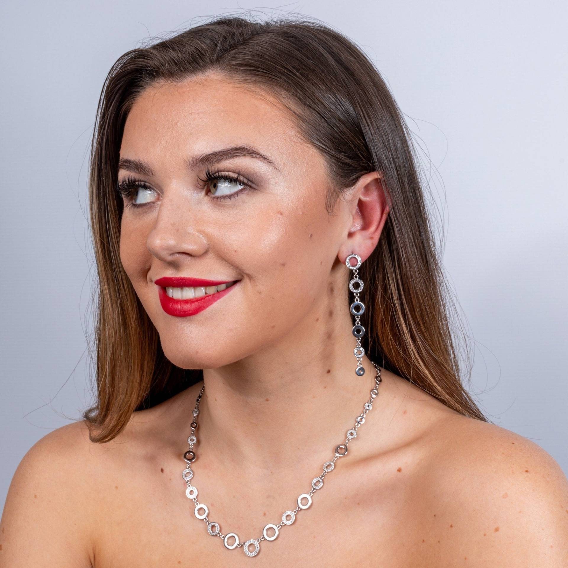 sterling Silber Art Deco Halo-Halskette, Preisgekrönte Designerschmuckmarke, Schmuck Für Den Alltag Und Besondere Anlässe, Lucy Quartermaine von LucyQuartermaineltd