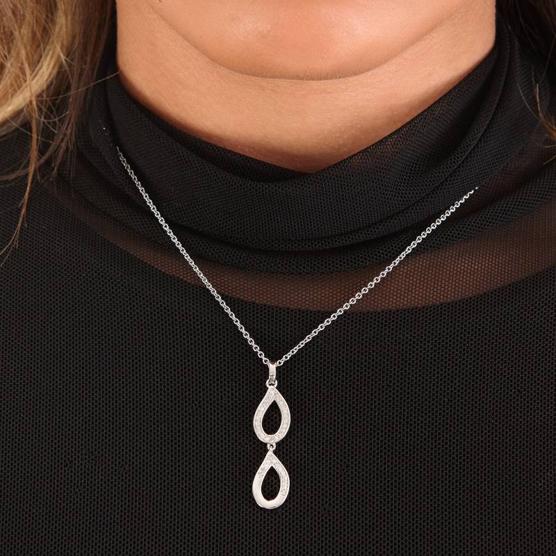 sterling Silber Schmelz Diamant Anhänger Halskette sterling Silber Schmelz Diamant Anhänger Halskette von LucyQuartermaineltd
