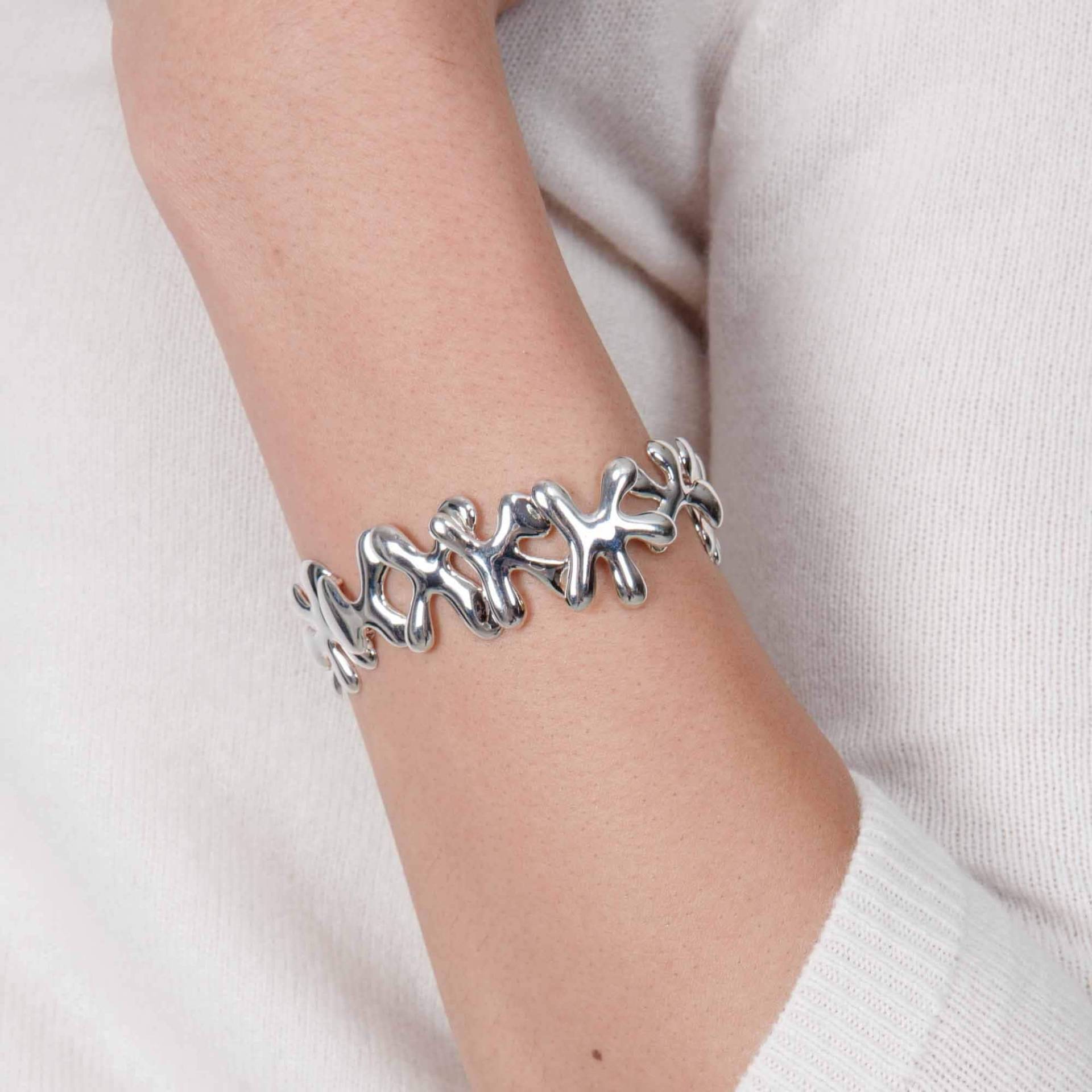 sterling Silber Splash Armband Mit Knebelverschluss von LucyQuartermaineltd
