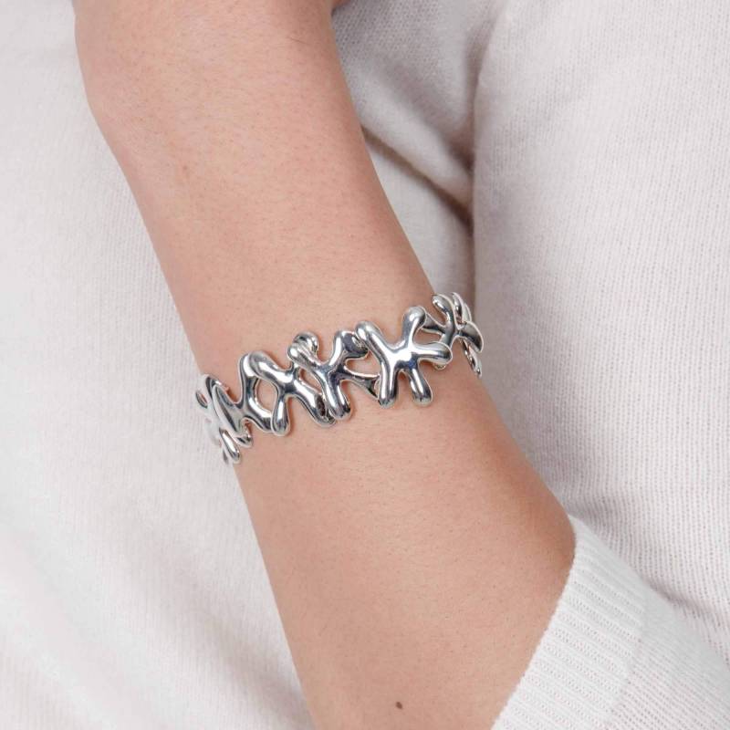 sterling Silber Splash Armband Mit Knebelverschluss von LucyQuartermaineltd