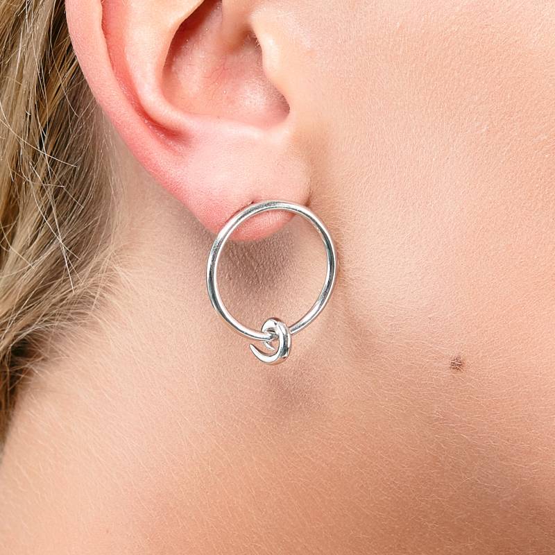 sterling Silber Swirl Ohrringe sterling Silber Swirl Ohrringe von LucyQuartermaineltd