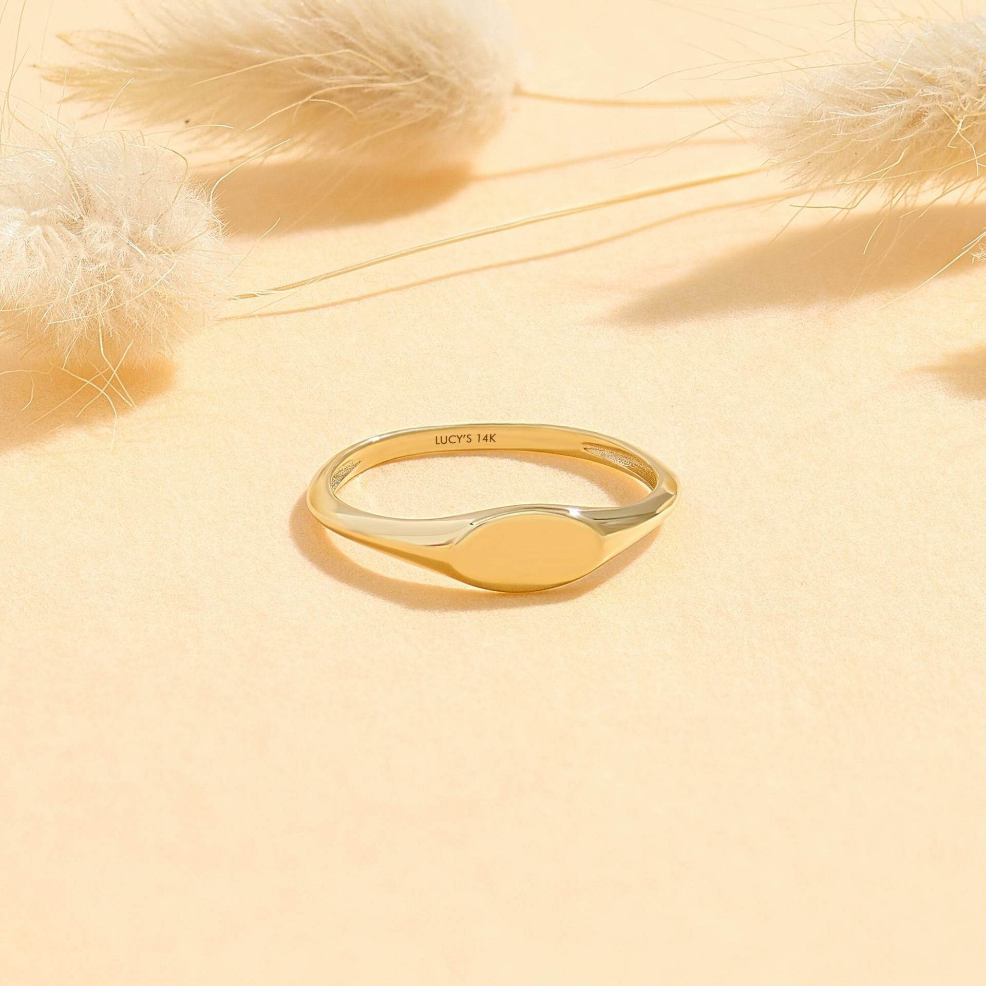 14K Massivgold Oval Siegelring Personalisierte Monogramm Ring Für Frauen Siegelband Minimale Initiale Pinky Ringe Gelb Rose Weiß 14K Massivgold Oval Siegelring Personalisierte Monogramm Ring Für Frauen Siegelband Minimale Initiale Pinky Ringe Gelb Rose Weiß von LucysFineJewelry