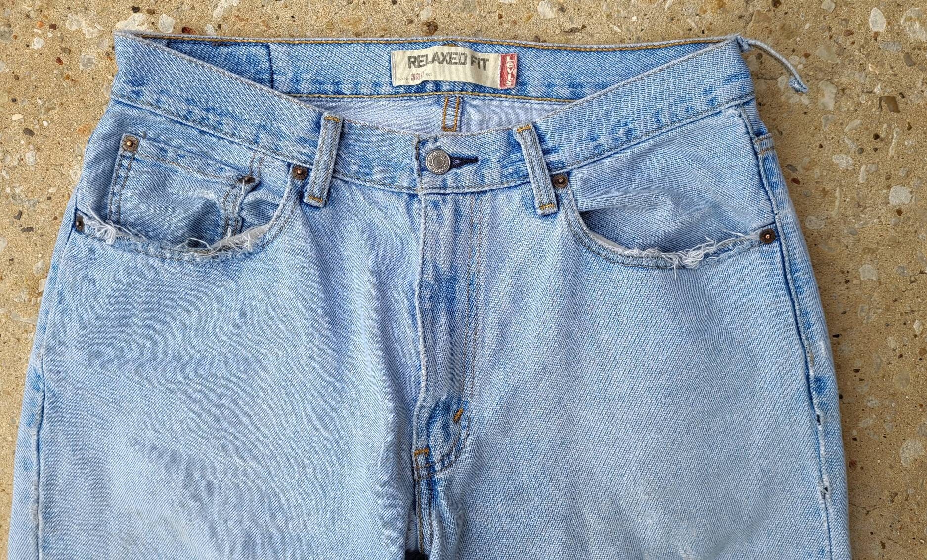90Er Levi's, 550 Distressed Hoch Taillierte Boyfriend-Jeans von LucysVintage72