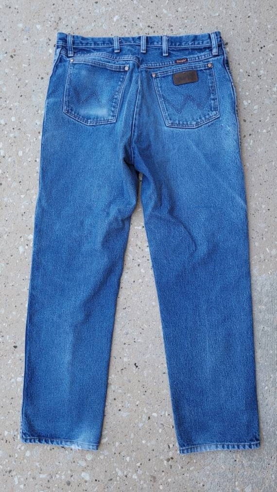 Vintage Wrangler Jeans, Denim, Distressed Boyfriend Jeans von LucysVintage72