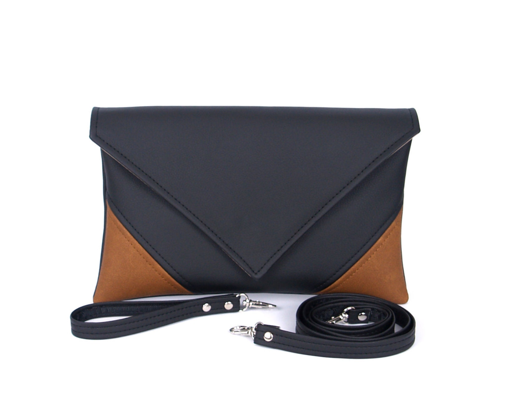 Clutch Geldbörse, Geldbörsen Und Taschen, Leder Clutch, Kunstleder Wristlet Brieftasche, Umschlag Kleine Ledertasche von LudaMelnick