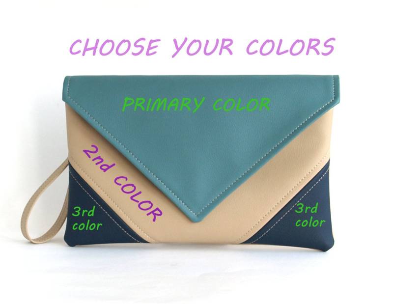 Custom Color Vegan Leder Crossbody Geldbörse Handgemachte Kleine Tasche von LudaMelnick