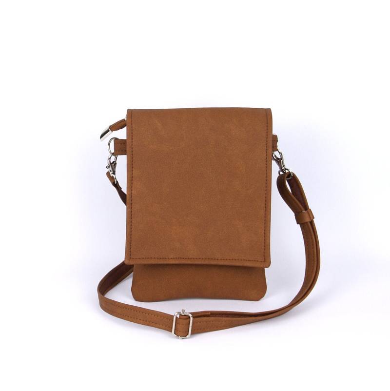 Handy Umhängetasche Aus Veganem Leder Reisepass, Messenger Tasche von LudaMelnick