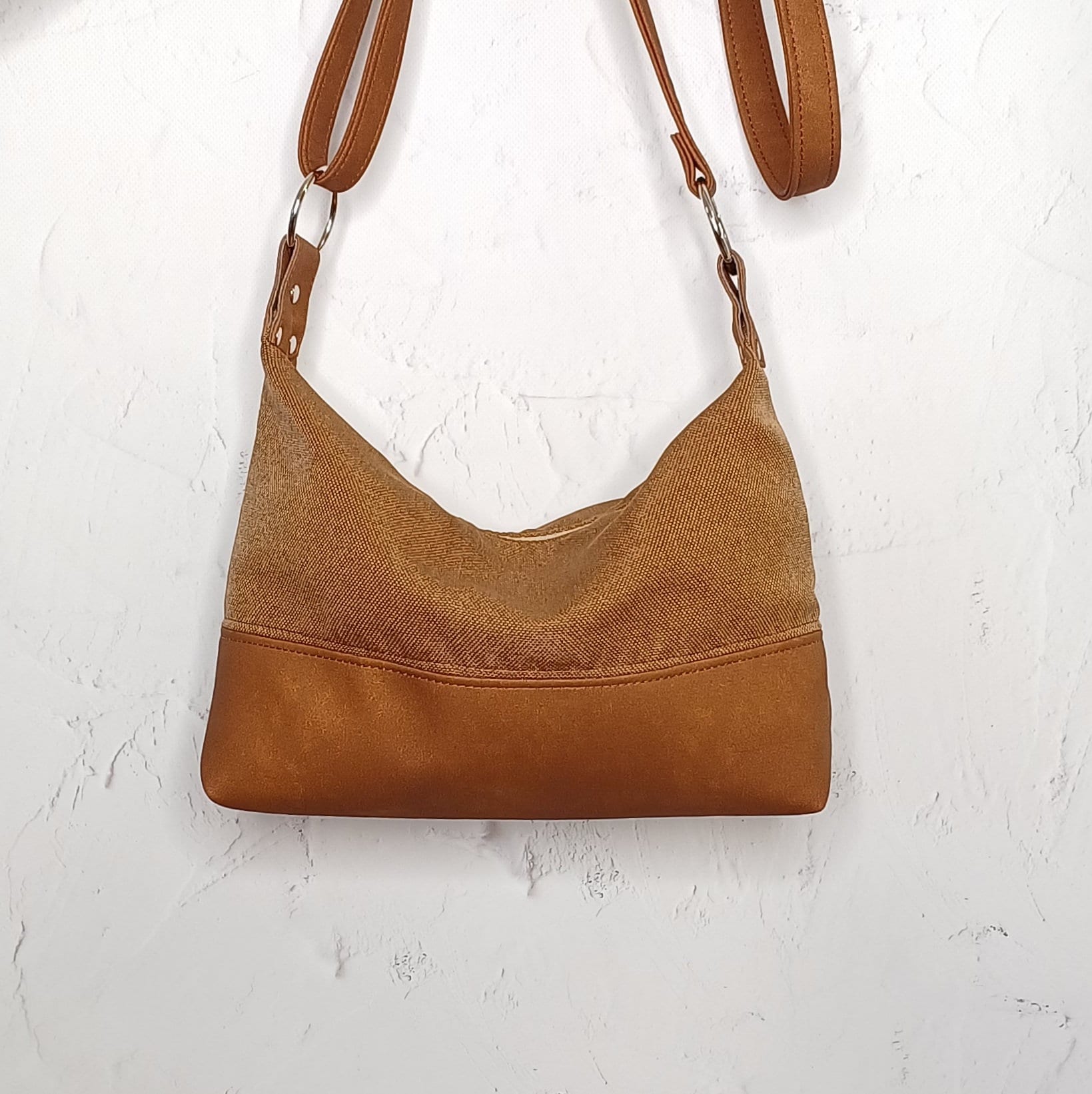 Umhängetasche, Mittelgroße Crossbody Geldbörse, Taschen Für Frauen, Große Handtasche, Handtaschen Handgefertigt, Canvas Schultertasche, Frauen von LudaMelnick