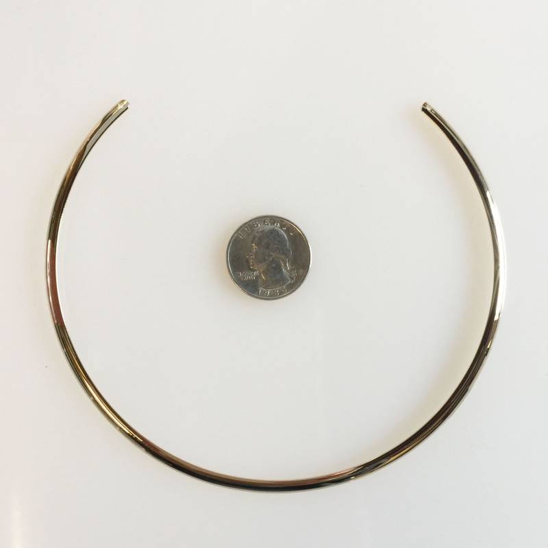 Messing Halshalsband, Halsring, Halsband, 130mmx105mm, 12K Gold Vergoldet Messing, 1Pc von LudicalCharms