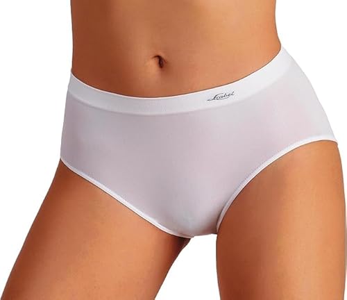 Liabel | Damen-Slip mit hoher Taille aus Mikrofaser. 3er oder 6er Pack Unterhosen aus Seamless Made in Italy., 6 Stück Weiß, L/XL von Ludor