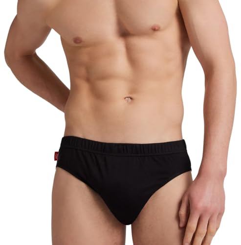 Liabel Herren-Slips aus Baumwolle. 3er oder 6er Pack Herren Unterhosen weiß oder bunt. Übergröße aus 100% atmungsaktiver Baumwolle, Schwarz , XL Liabel Herren-Slips aus Baumwolle. 3er oder 6er Pack Herren Unterhosen weiß oder bunt. Übergröße aus 100% atmungsaktiver Baumwolle, Schwarz , XL von Ludor