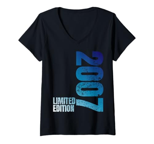 Damen Limited Edition 2007 Funny Design T-Shirt mit V-Ausschnitt Damen Limited Edition 2007 Funny Design T-Shirt mit V-Ausschnitt von Ludus Geschenkideen coole Styles für Sie und Ihn