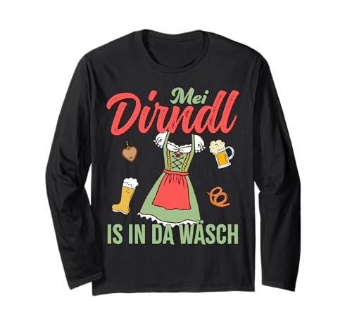 MEI Dirndl is In Da Wäsch Brezel Fest Feier Funny Design Langarmshirt MEI Dirndl is In Da Wäsch Brezel Fest Feier Funny Design Langarmshirt von Ludus Geschenkideen coole Styles für Sie und Ihn