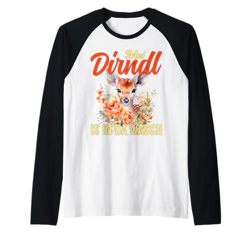 MEI Dirndl is In Da Wäsch Brezel Funny Design Raglan MEI Dirndl is In Da Wäsch Brezel Funny Design Raglan von Ludus Geschenkideen coole Styles für Sie und Ihn