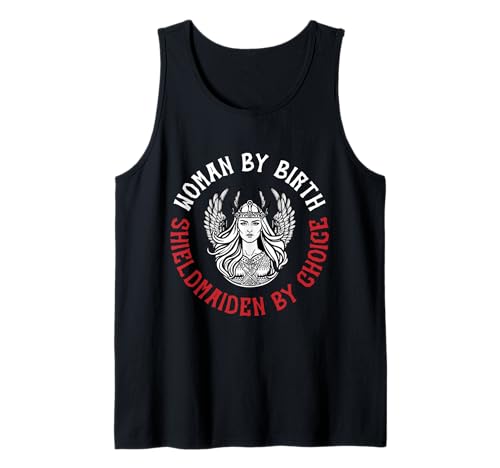 Woman by Birth - Shieldmaiden by Choice Wikinger Design Tank Top Woman by Birth - Shieldmaiden by Choice Wikinger Design Tank Top von Ludus Geschenkideen coole Styles für Sie und Ihn