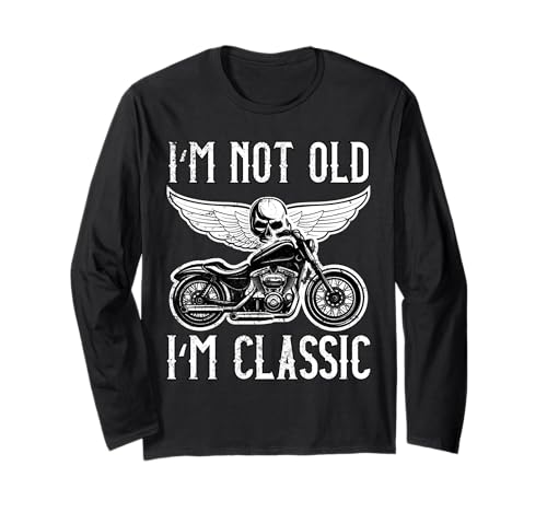 Classic Motorrad Auto lustiger Spruch für reife Herren Langarmshirt Classic Motorrad Auto lustiger Spruch für reife Herren Langarmshirt von Ludus cool funny ideas for everybody