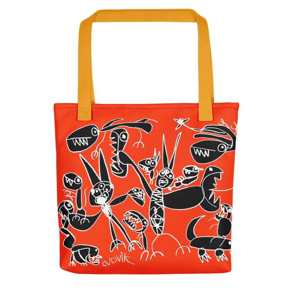 Monsters Party Wetterfeste Tragetasche Monsters Party Wetterfeste Tragetasche von LudvikShop