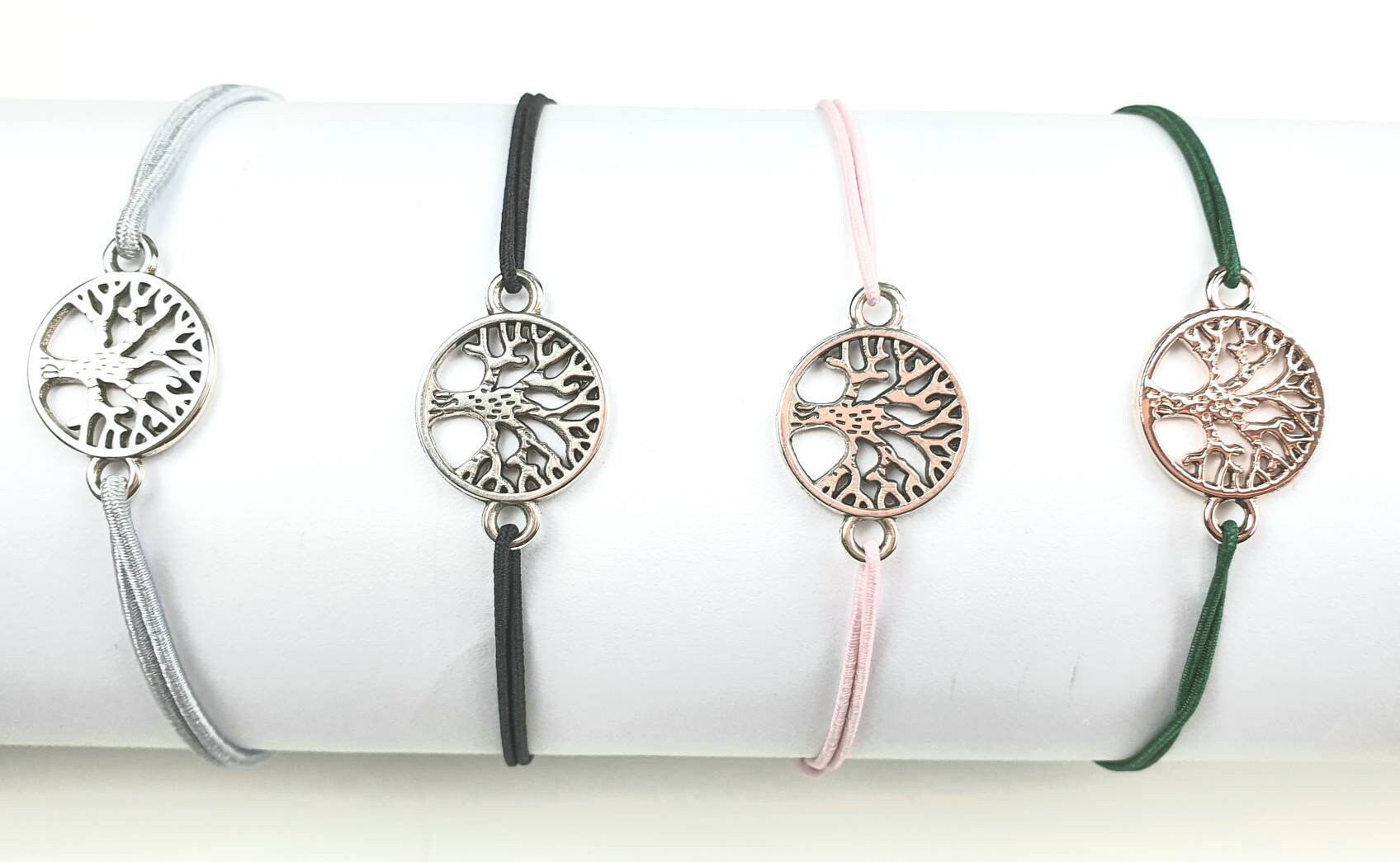 Armband Lebensbaum, Knotenarmband Verstellbar, Handmade, Federcharm Armband Lebensbaum, Knotenarmband Verstellbar, Handmade, Federcharm von LueLDesign