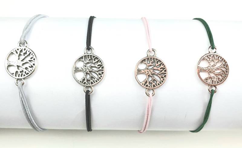 Armband Lebensbaum, Knotenarmband Verstellbar, Handmade, Federcharm Armband Lebensbaum, Knotenarmband Verstellbar, Handmade, Federcharm von LueLDesign