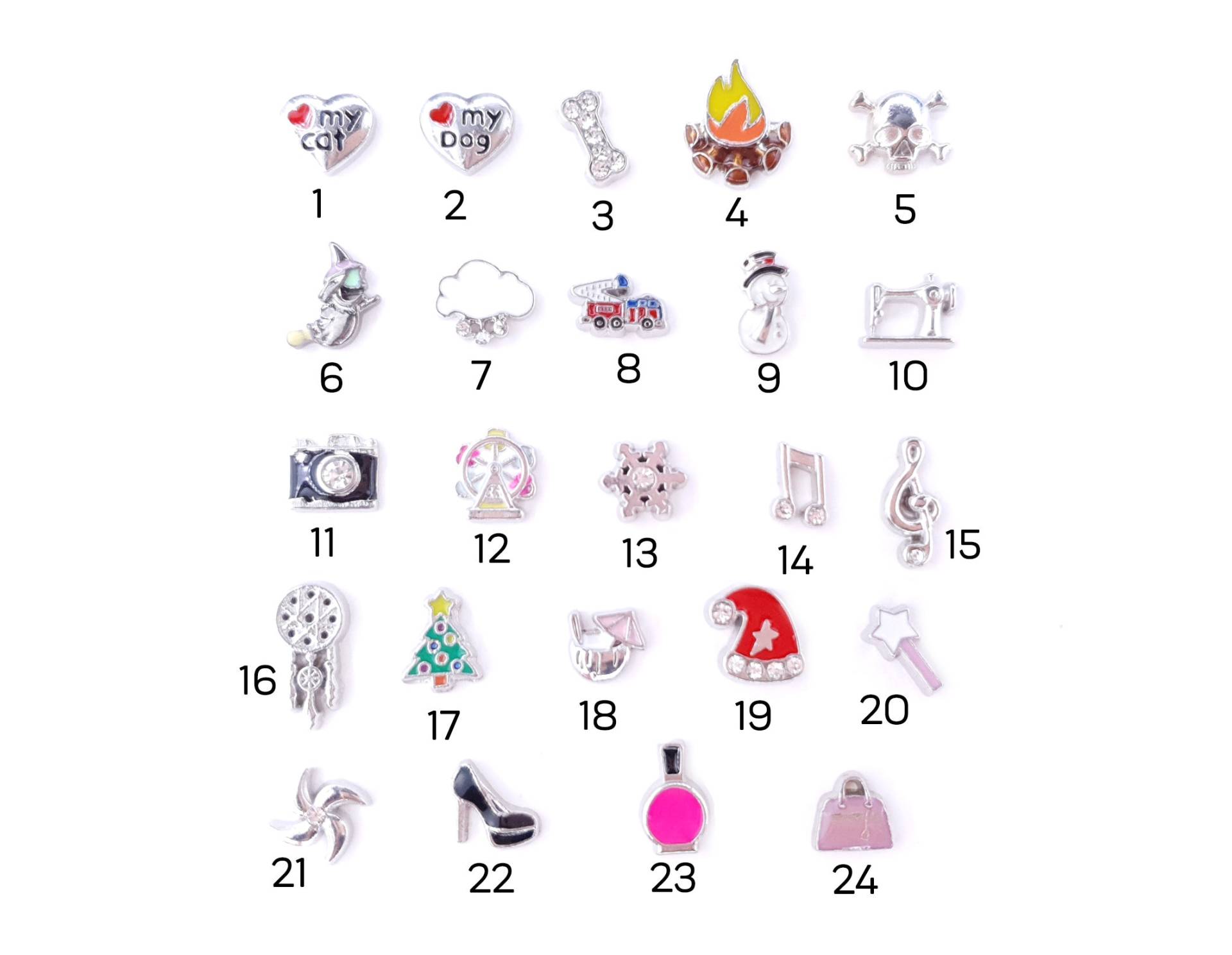 Charm, Charms, Winter, Hobby, Glamour, Special, Floating Zum Befüllen, Medaillon, Silber, Erinnerungskette, Namenskette Charm, Charms, Winter, Hobby, Glamour, Special, Floating Zum Befüllen, Medaillon, Silber, Erinnerungskette, Namenskette von LueLDesign