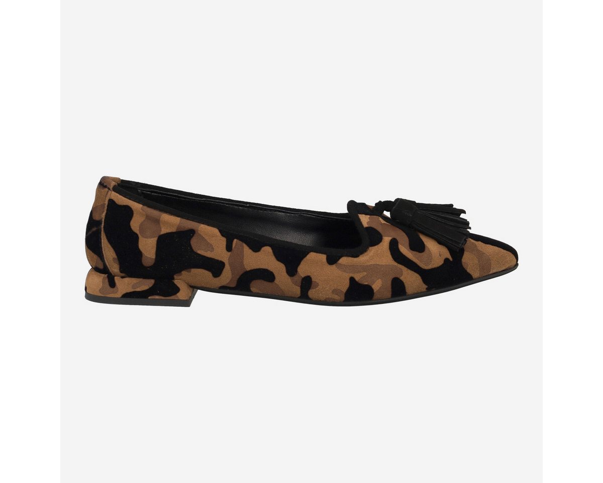 Lüke Schuhe Lüke Schuhe SKYE CUORO / NERO, Ballerina in Braun kombiniert für Damen Ballerina von Lüke Schuhe