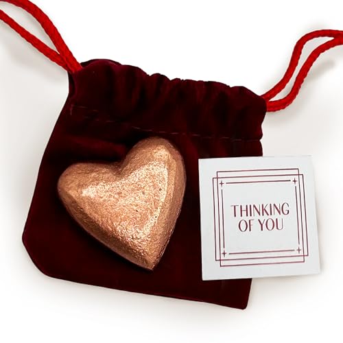 Kupfer-Herz-Andenken-Anhänger – Taschenanhänger "Get Well Soon, Thinking of You, Good Luck, Miss You" – Aufheitern, Komfort, Sympathie für Familie, Freunde, Männer und Frauen Kupfer-Herz-Andenken-Anhänger – Taschenanhänger "Get Well Soon, Thinking of You, Good Luck, Miss You" – Aufheitern, Komfort, Sympathie für Familie, Freunde, Männer und Frauen von Luene