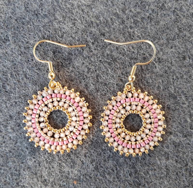 Handgemachte Perlenohrringe Aus Miyukiperlen von LueniManufaktur