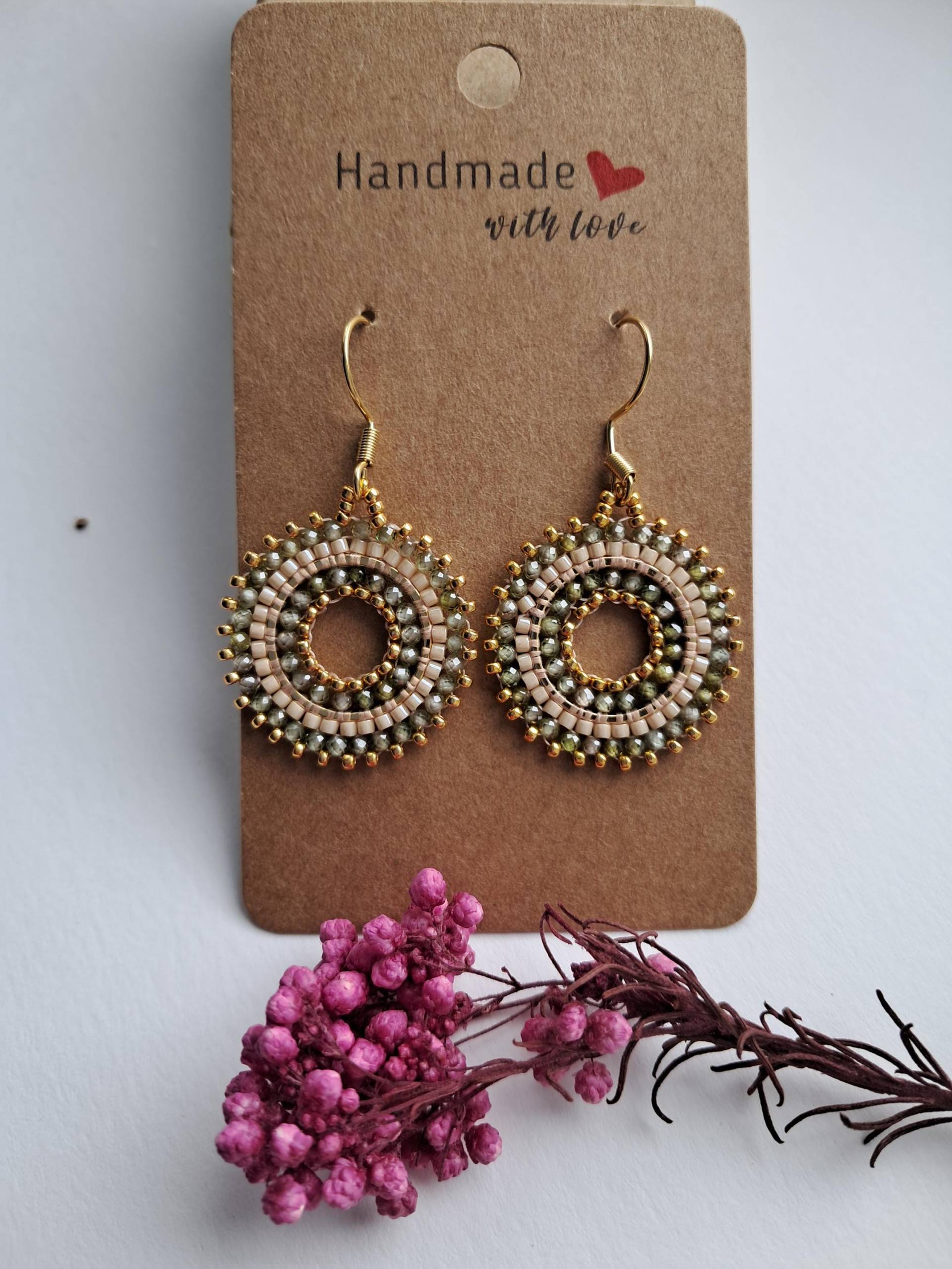 Handgemachte Perlenohrringe Aus Miyukiperlen Handgemachte Perlenohrringe Aus Miyukiperlen von LueniManufaktur