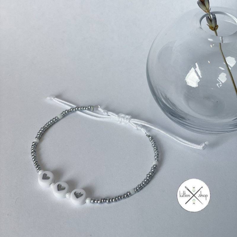 Armband Herz Rocailles Perlen Armband Herz Rocailles Perlen von LuettenShopDE
