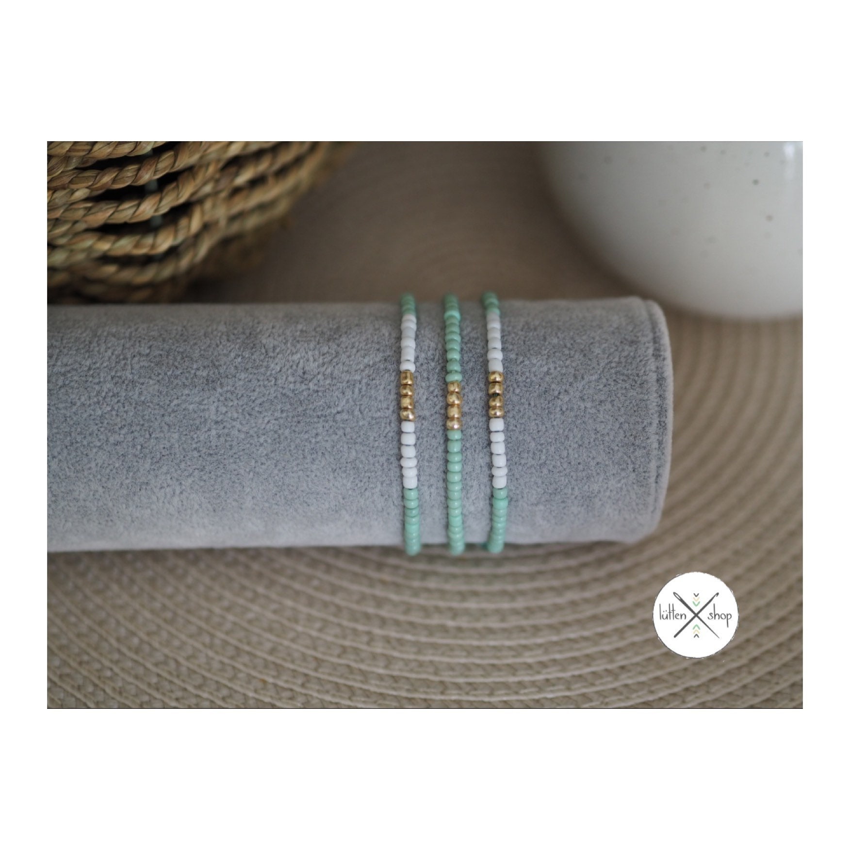 Armband Rocailles Perlen Makramee Versch. Farben Armband Rocailles Perlen Makramee Versch. Farben von LuettenShopDE