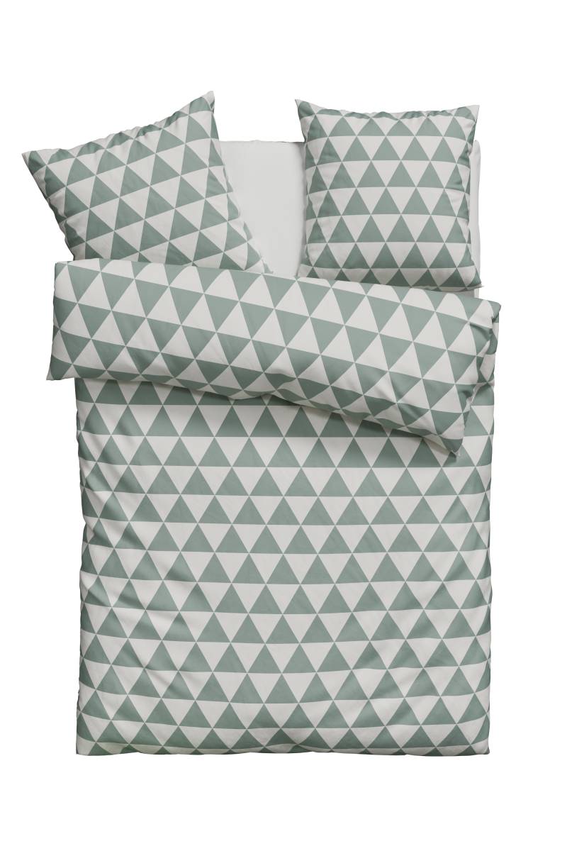 Lüttenhütt Bettwäsche "Gretje in Gr. 135x200 oder 155x220 cm" 2 Stk. tlg. Bettwäsche aus Baumwolle, grafische Bettwäsche mit Reißverschluss von Lüttenhütt