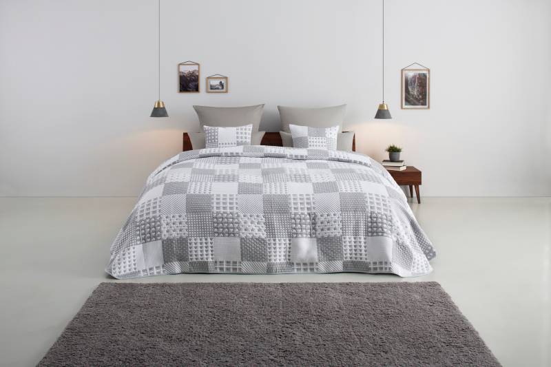 Lüttenhütt Tagesdecke "Gretje gesteppte Tagesdecke für Kinder, Tagesdecke im Patchwork-Design" von Lüttenhütt