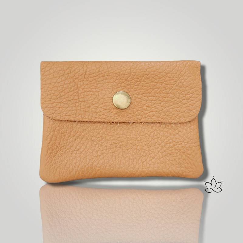 Echtleder Geldbörse/Hosentaschenportemonnaie "Beky" in Cognac von LuettisDekoStudio