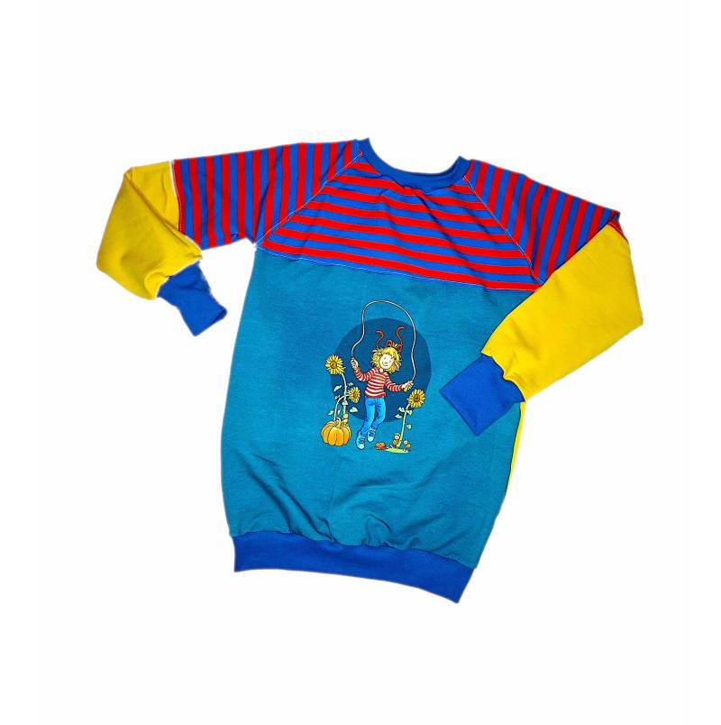 Pullover Gr. 128 Raglan Conni Stoff & Liebe von Luettmotten