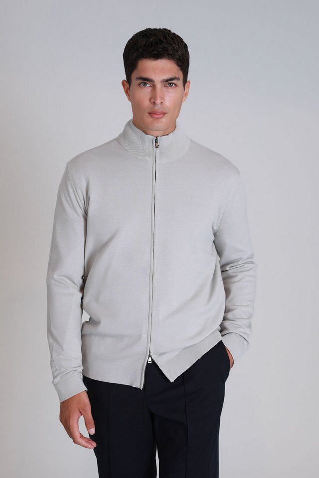 Lufian Strickjacke Force im unifarbenen Design von Lufian