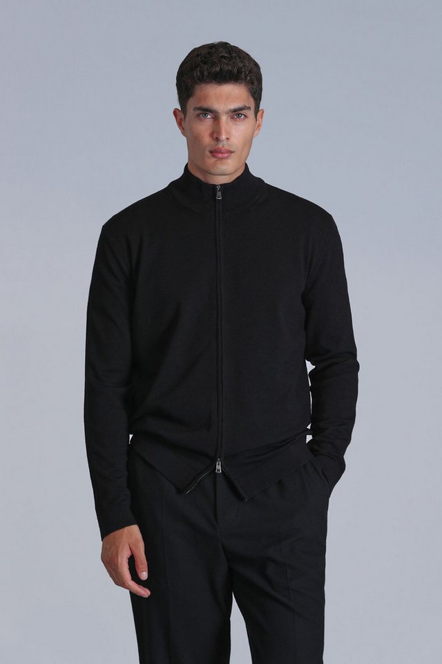 Lufian Strickjacke Force im unifarbenen Design von Lufian